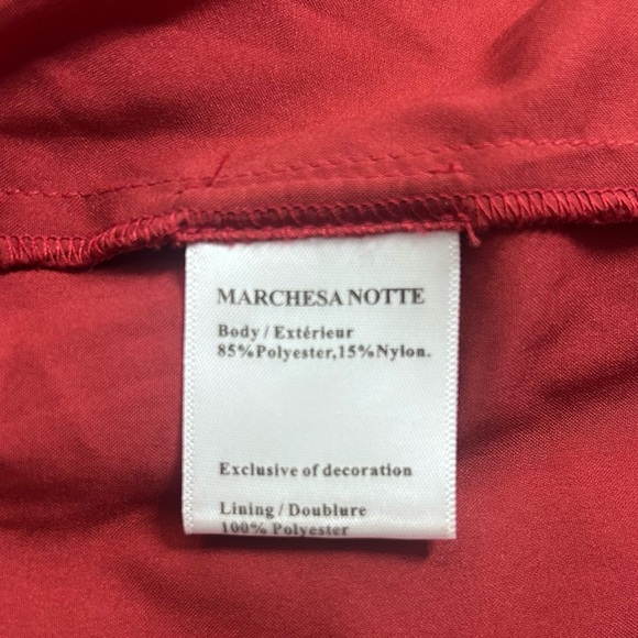 MARCHESA NOTTE Embroidered Guipure Tea Dress 4 Floral Metallic Holiday Party - Picture 15 of 16